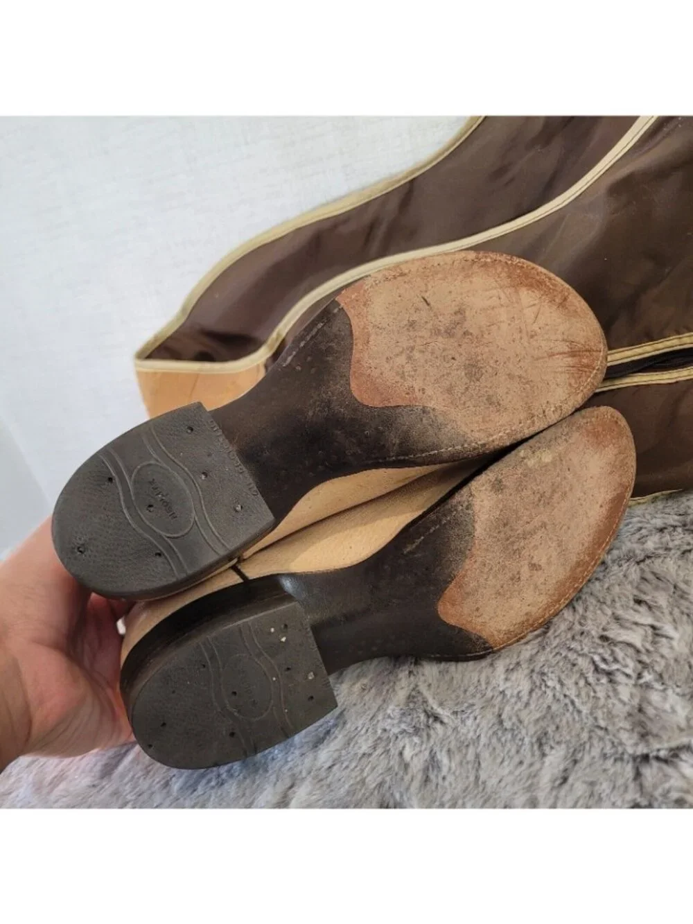 Vintage Rios of Mercedes Western Cowgirl Boots Nubuck Handmade USA Sz Est 8.5 - Picture 5 of 12